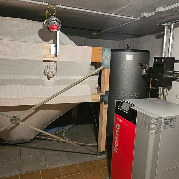 Pelletheizung eines Einfamilienhauses in Höpfingen