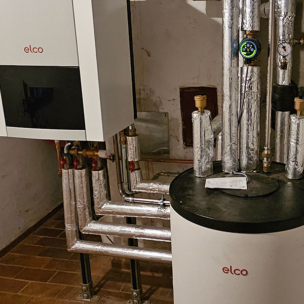 Gas-Brennwert-Gerät eines Einfamilienhauses in Höpfingen