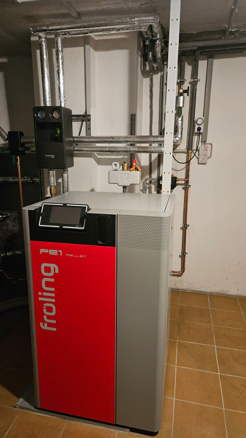 Pelletheizung eines Einfamilienhauses in Höpfingen