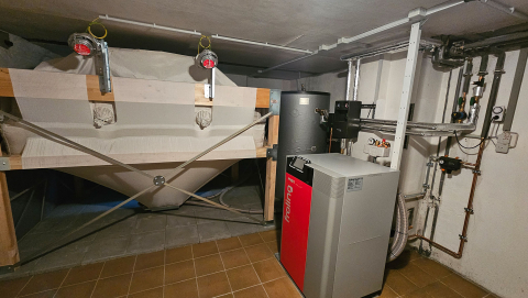 Pelletheizung eines Einfamilienhauses in Höpfingen